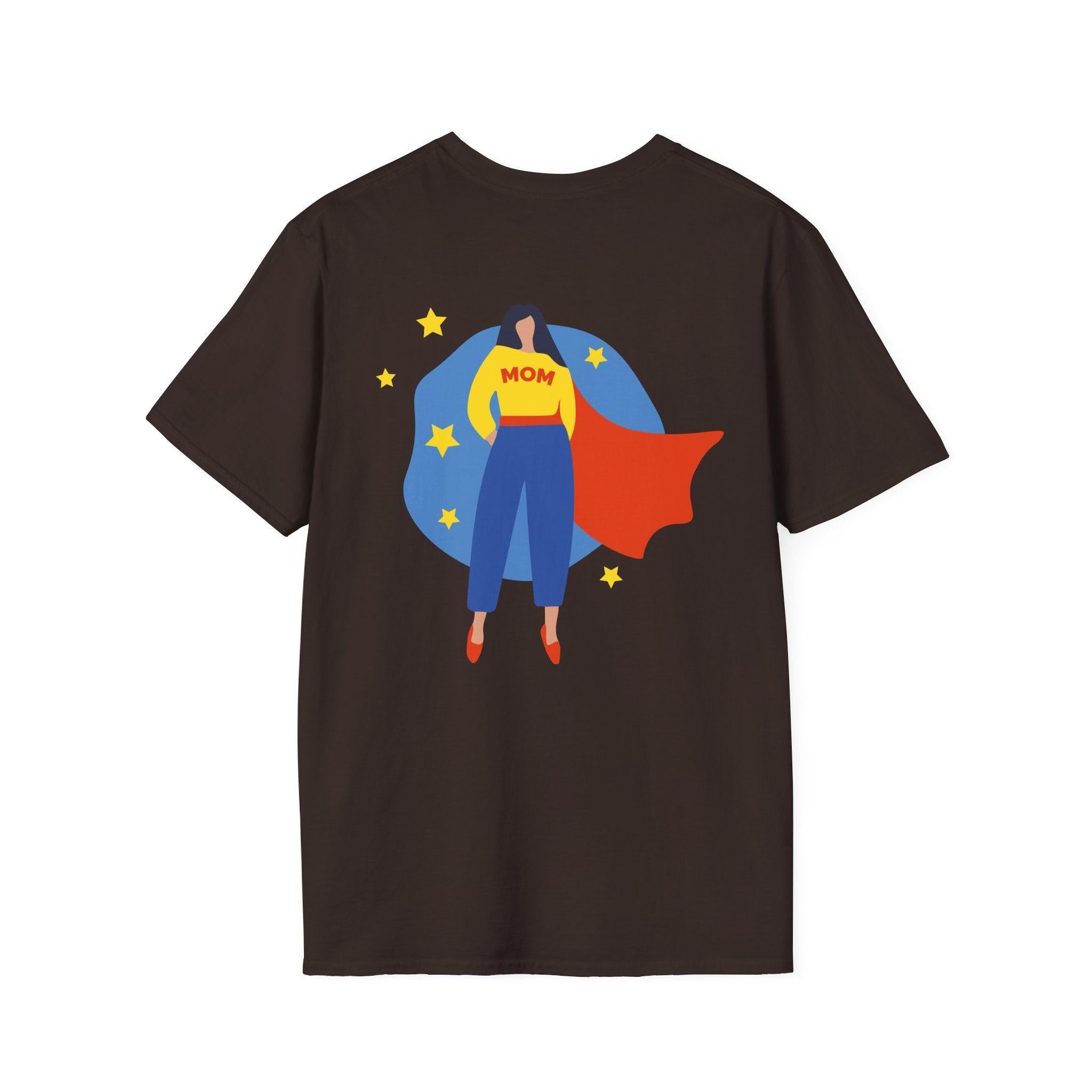 Premium Quality - Mom Superhero T-Shirt - "Not All Superheroes Wear Capes" Graphic Tee.