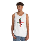 Soccer Player Graphic Tank Top — Vintage Italy Flag Soccer Vibes.