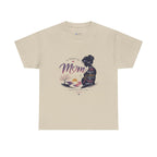 Mom Silhouette Sunset T-Shirt — "Super Mom" Graphic Tee for Mother's Day.