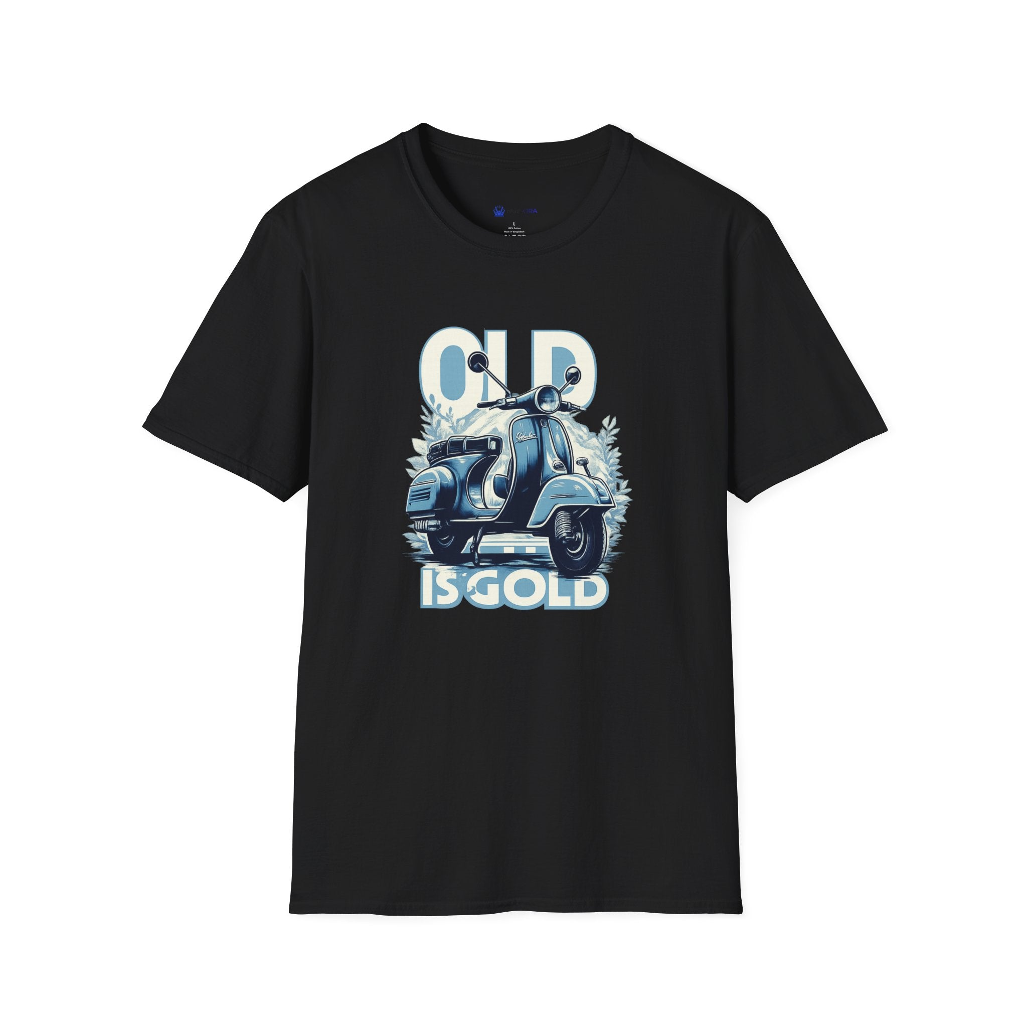 Vintage Scooter T‑Shirt — "Old Is Gold" Retro Vespa Tee