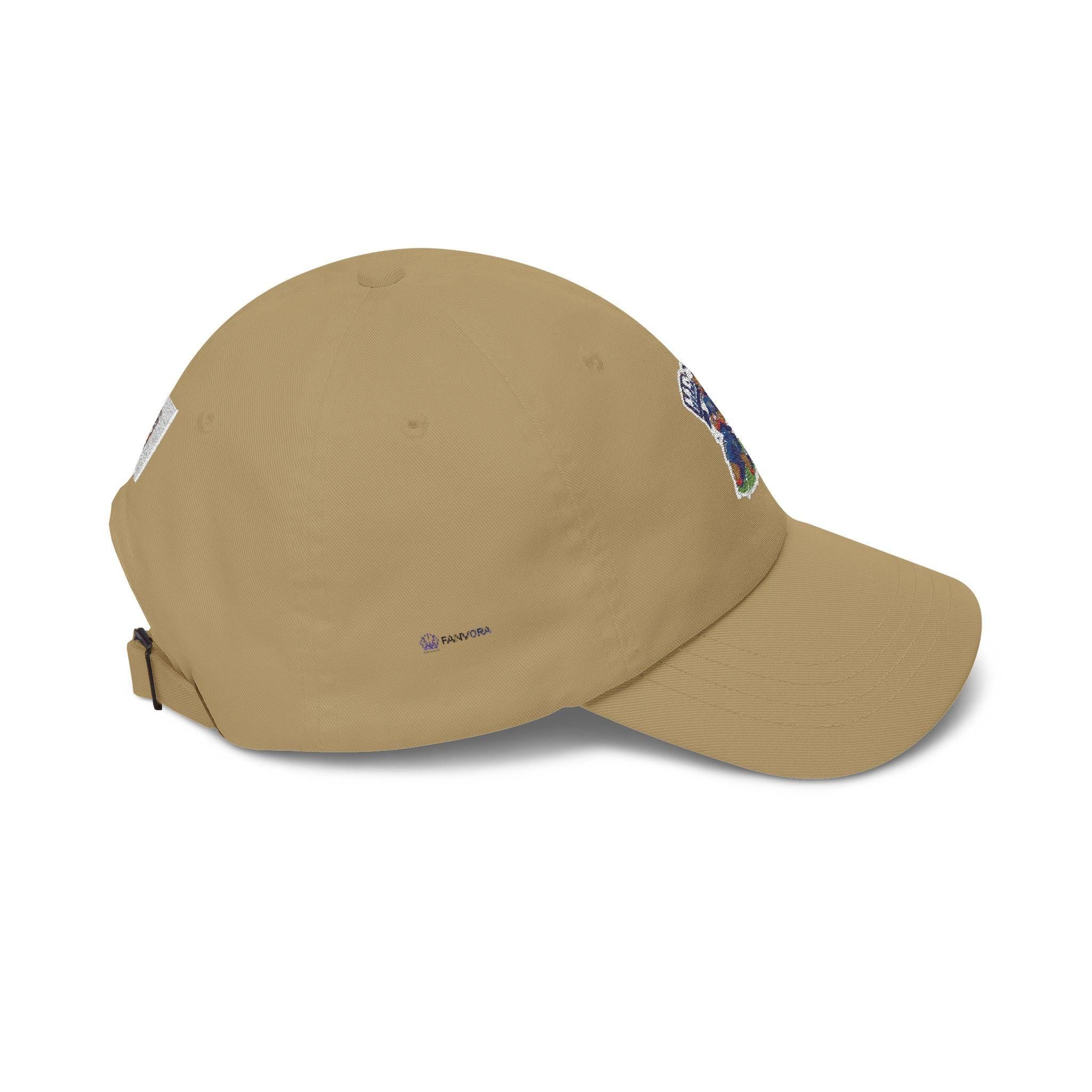 France #10 Rising Star Footballer Fan Cap — Dad Cap with Vintage Bear Graphic.