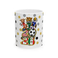 World Cup 2026 Soccer Mug with Mascot Trio — USA/Mexico/Canada Football Gift (11oz/15oz).