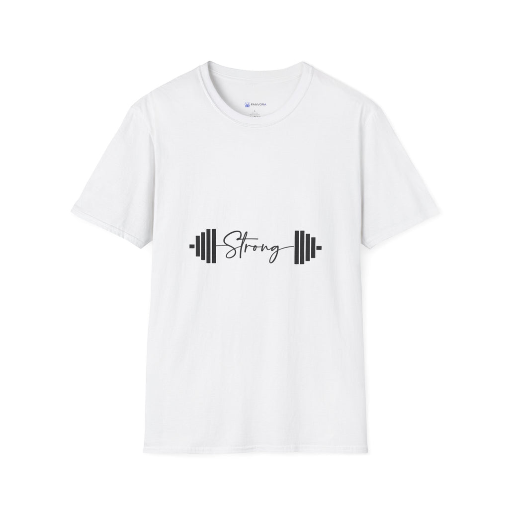 Strong Barbell T‑Shirt — Motivational Fitness Tee for Weightlifters