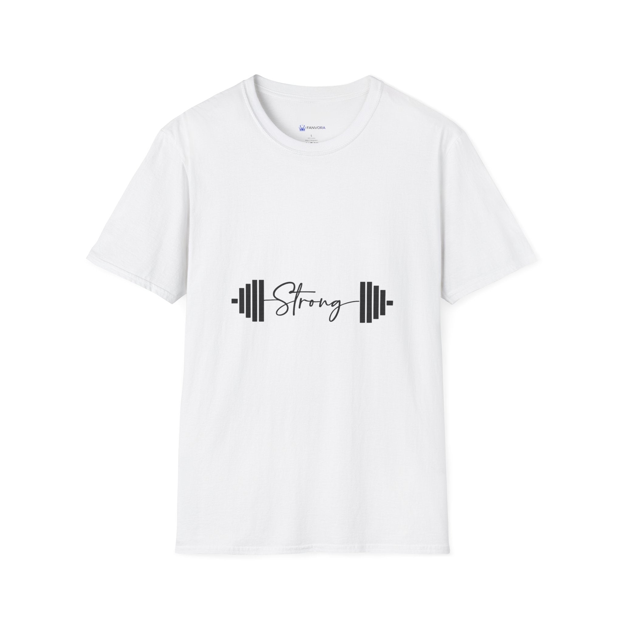 Strong Barbell T‑Shirt — Motivational Fitness Tee for Weightlifters