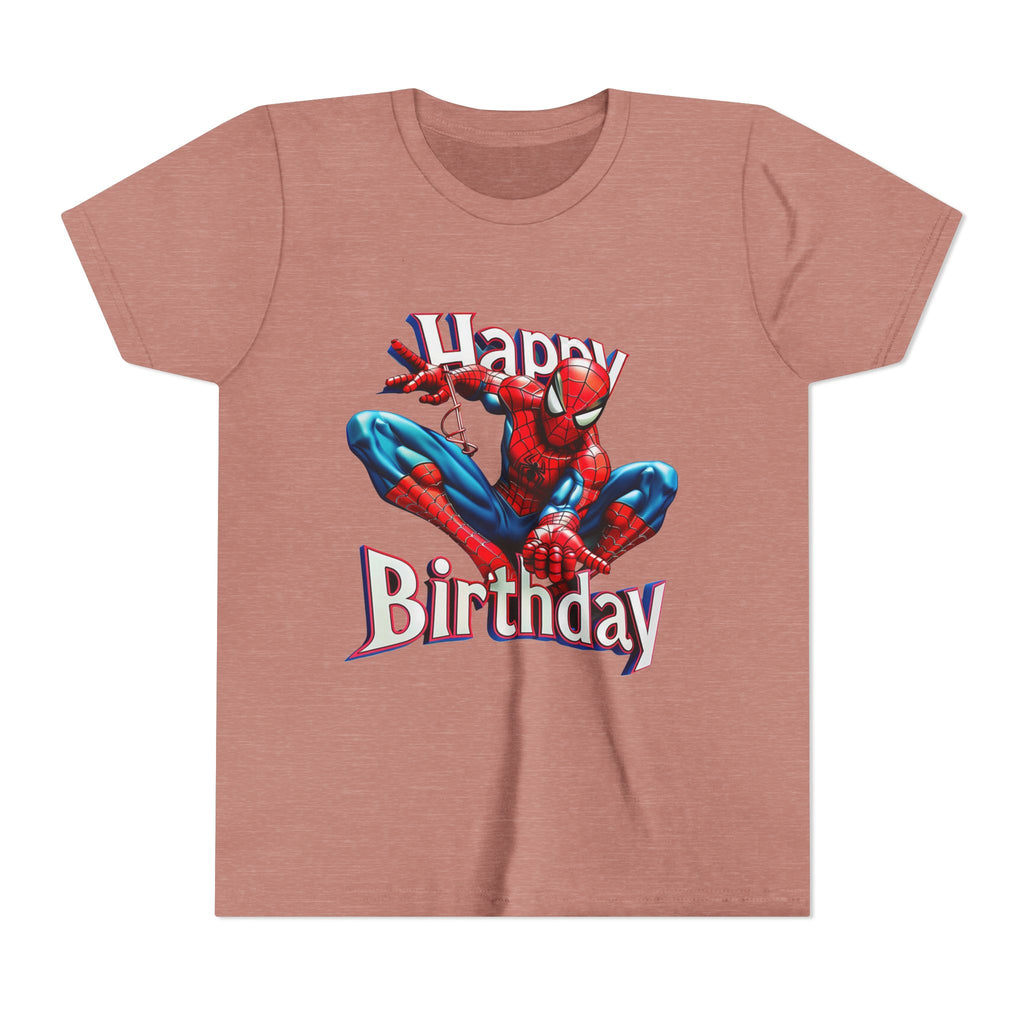 Spider Hero "Happy Birthday" Youth Tee