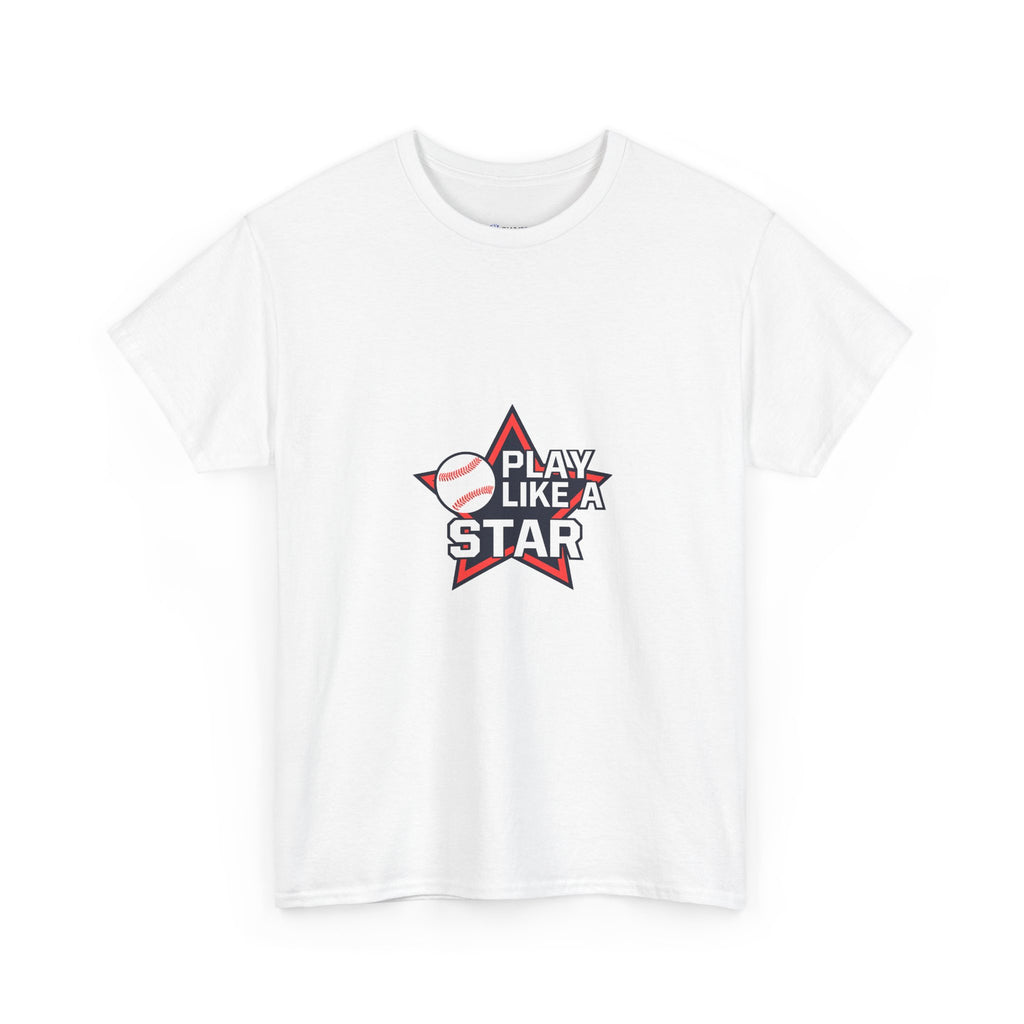 Play Like a Star Baseball Tee — Kids & Youth Sports Shirt