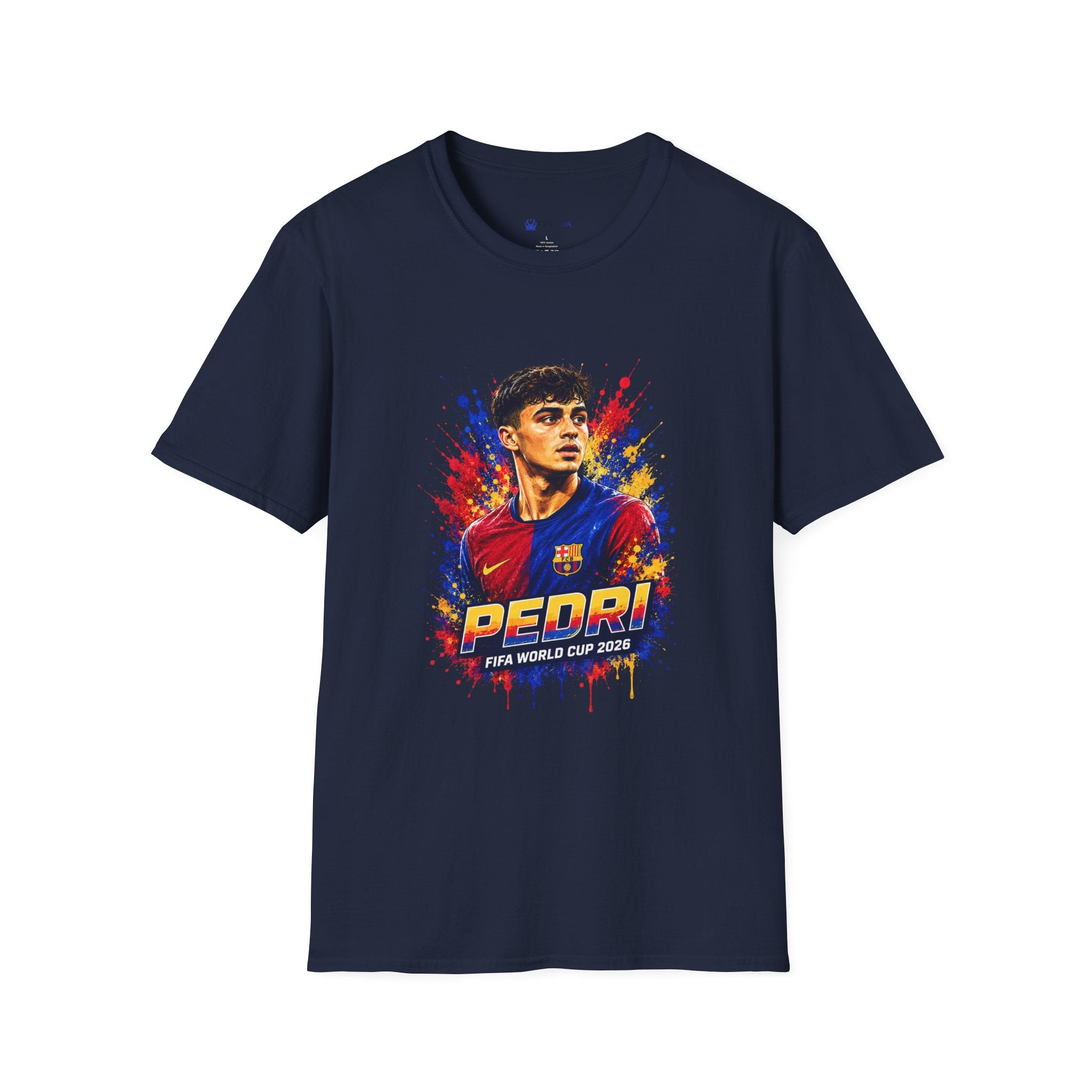 T-Shirt — 'Spain legend' Color Splash Soccer Portrait Tee