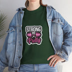 Strong and Pretty Tee — 'Strong and Pretty' Fitness Graphic T-Shirt