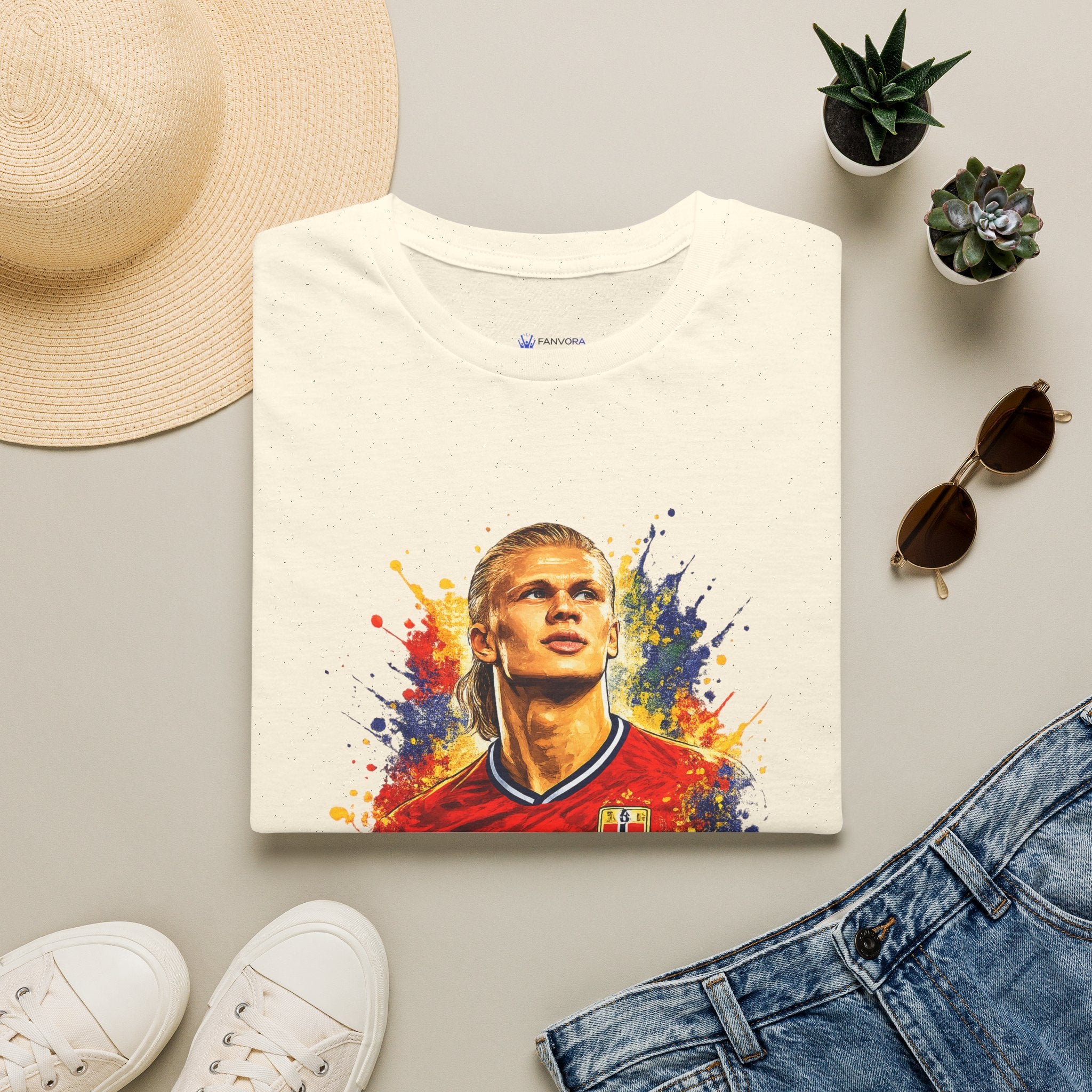 Norway legend Soccer T‑Shirt — Watercolor Portrait Football Tee