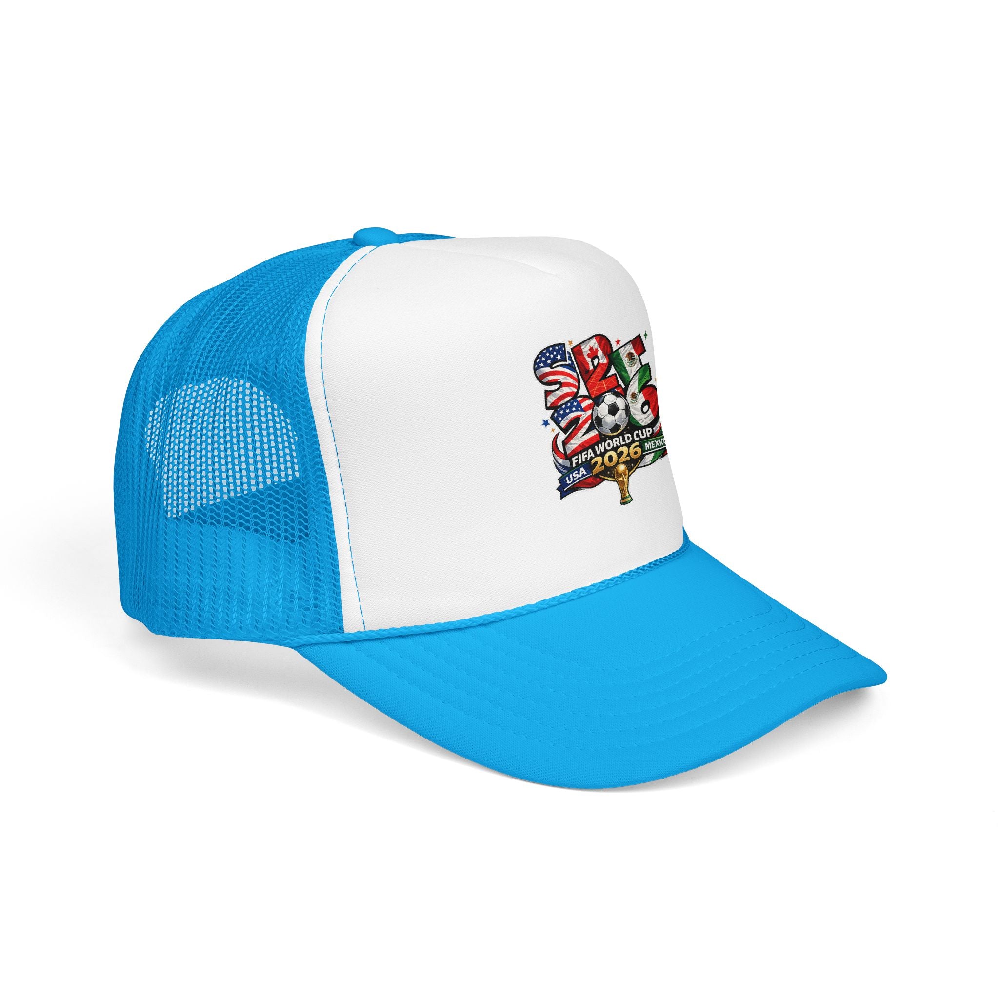 soccer cup 2026 Foam Trucker Hat — USA Soccer Patch Design