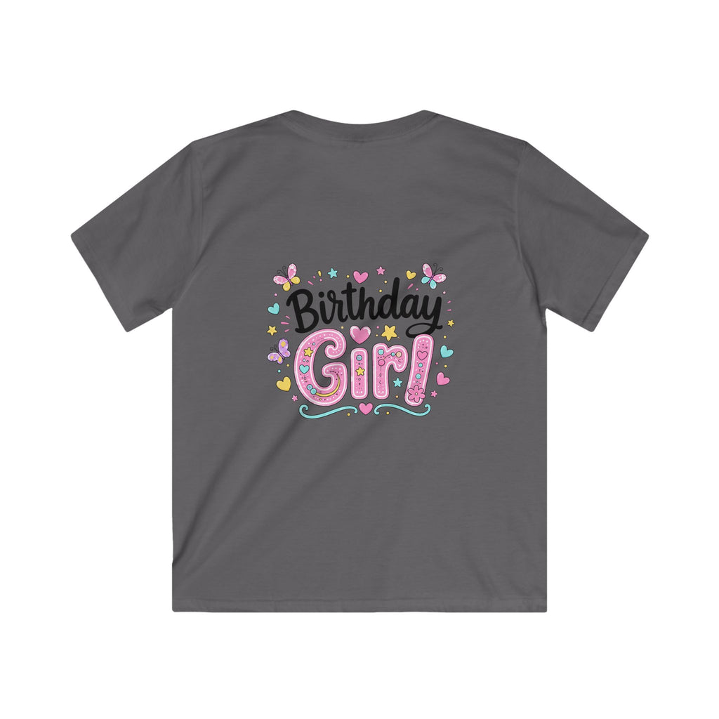 Kids Tee — ‘I Was 6 Now I’m 7’ Birthday Girl Cute Floral Design