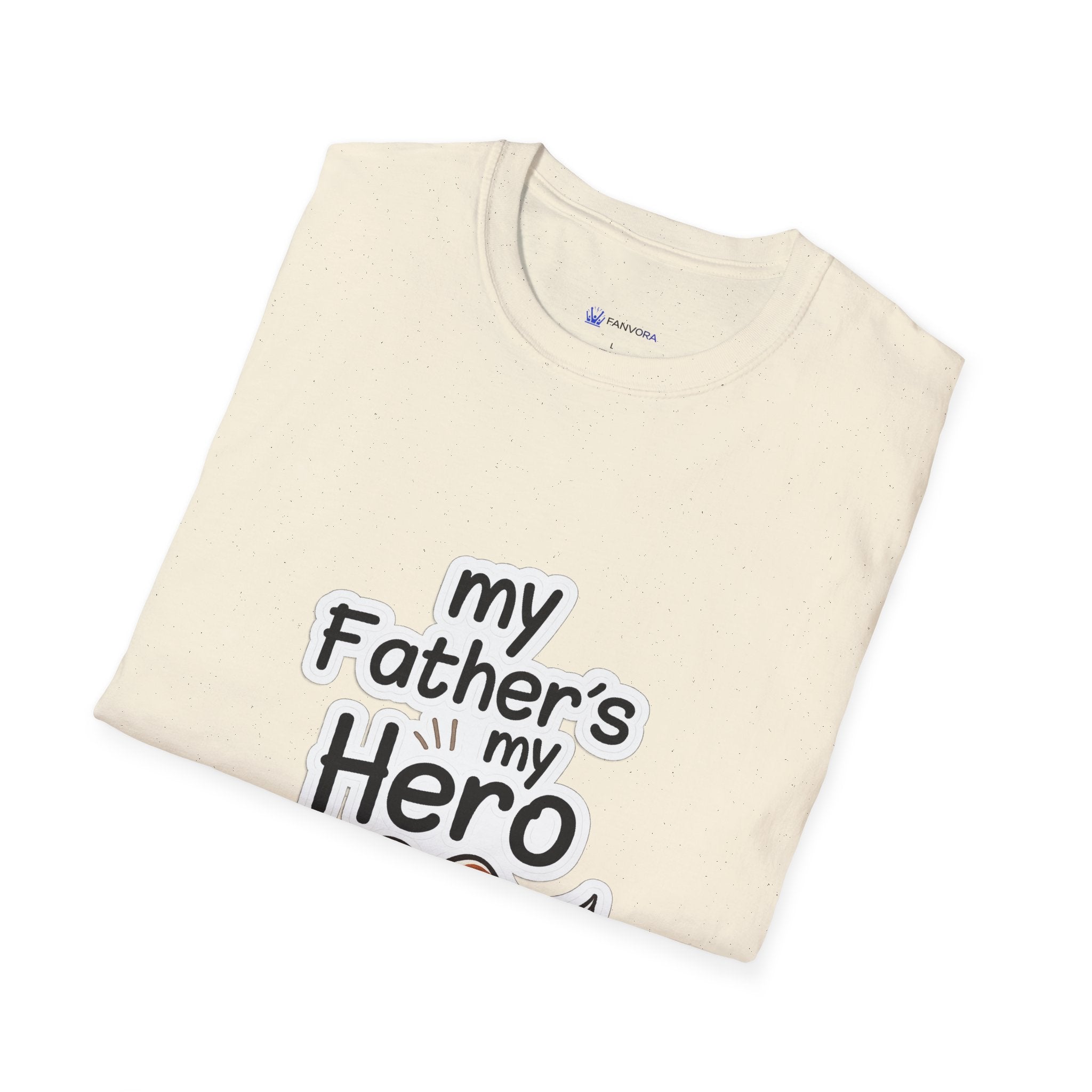 My Father's My Hero T-Shirt – Father's Day Mustache Gift Tee