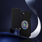 Matte Black iPhone Tough Cases 12 to 17 Pro Max  — "King of Pop Forever" Retro Pop Art Phone Case