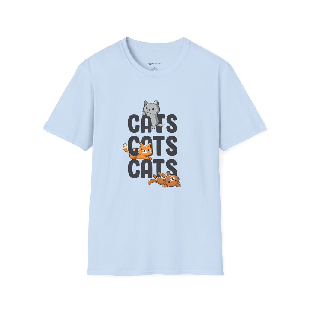 Cats Cats Cats T-Shirt — Cute Kitten Graphic Tee for Cat Lovers