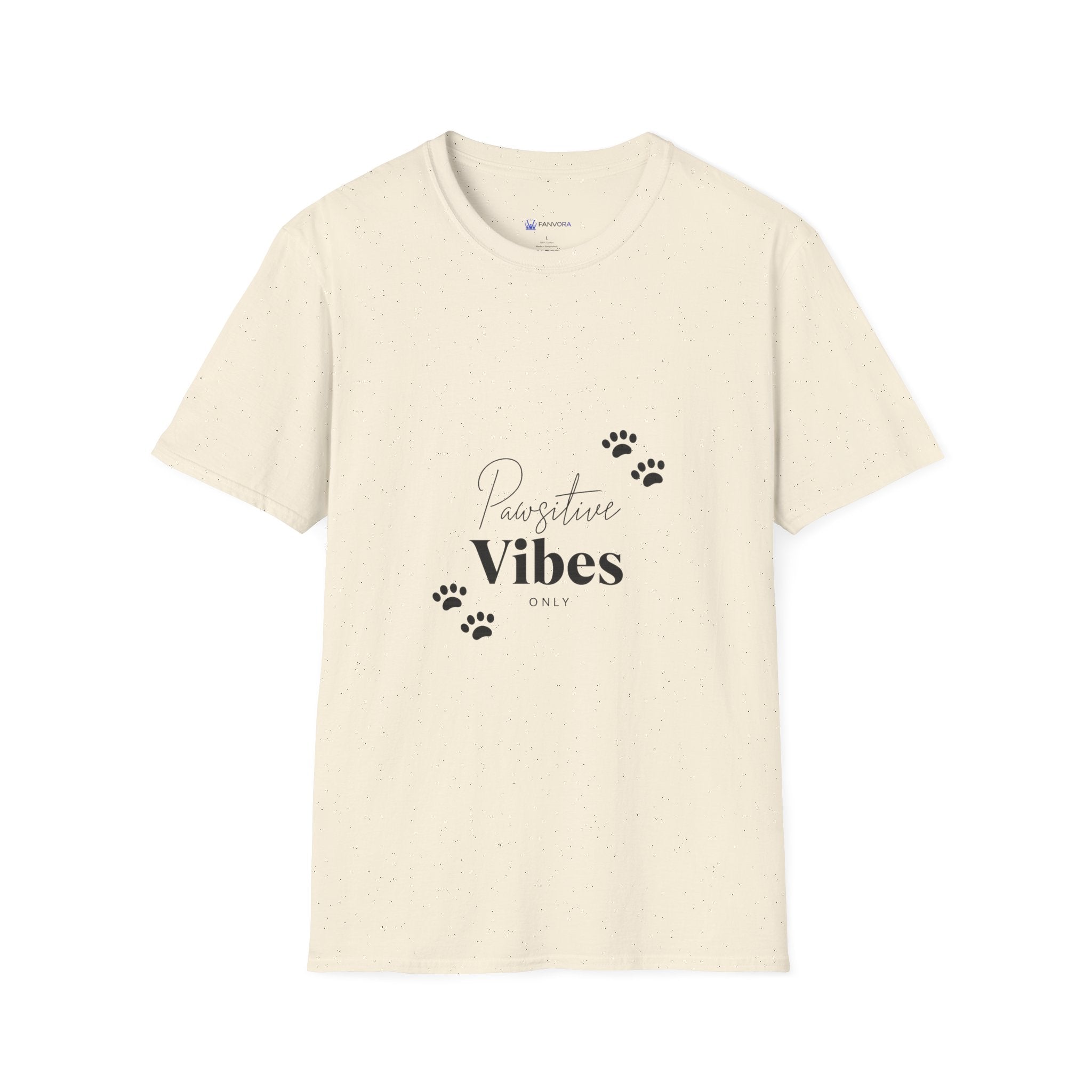 Pawsitive Vibes T-Shirt — Cute Paw Print Pet Lover Tee