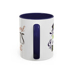 Inspirational "Creativity Never Goes Out of Style" Accent Coffee Mug (Black Handle).