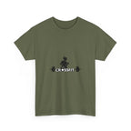 CrossFit Weightlifter T-Shirt — Barbell Silhouette Gym Tee