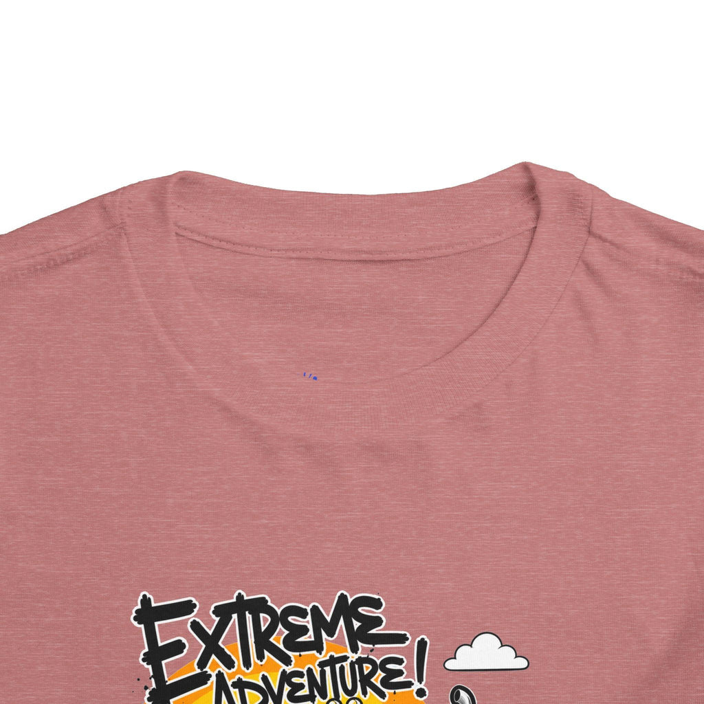 Toddler Tee - "Extreme Adventure 4x4 Off Road" Blue Monster Truck.