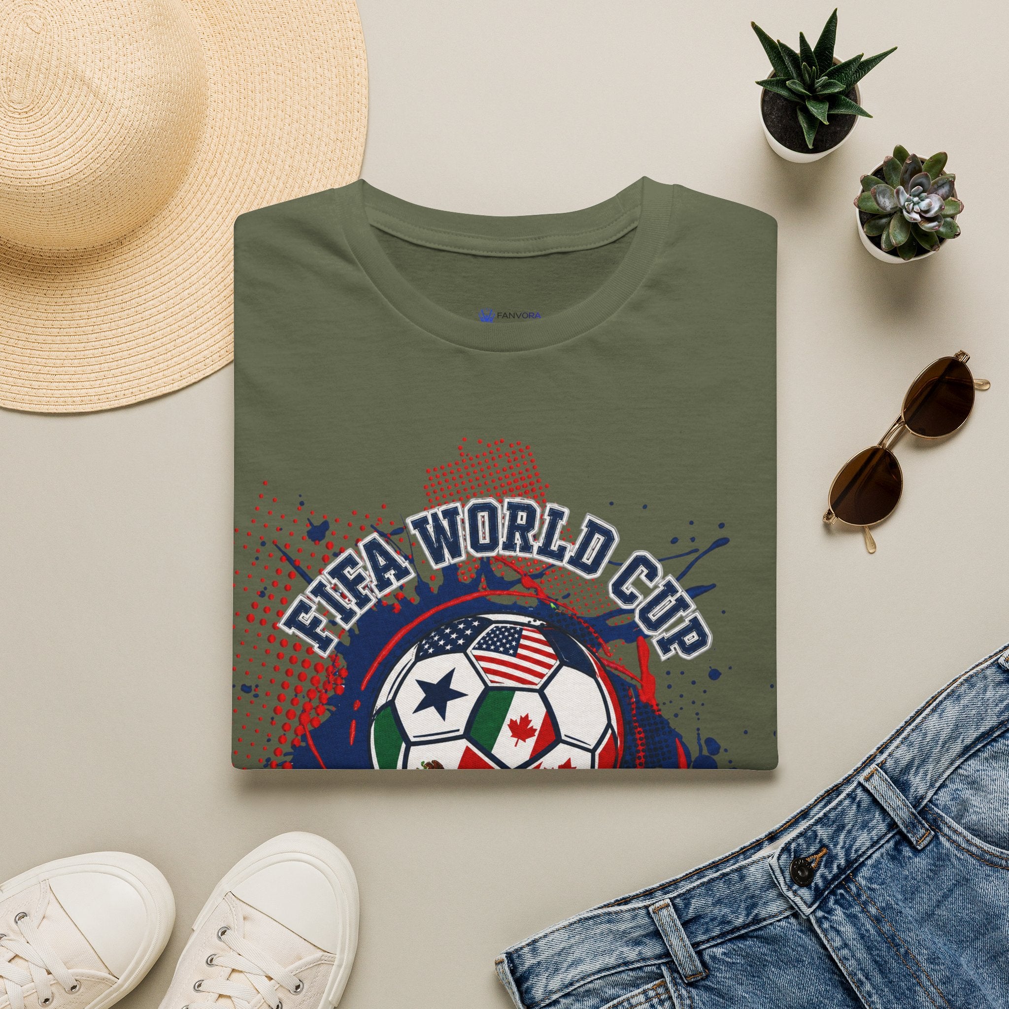Soccer cup 2026 Tee — USA Canada Mexico Championship Design
