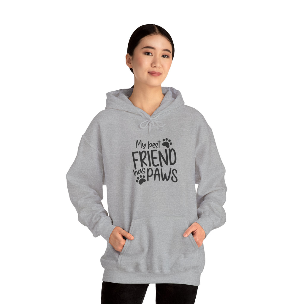 My Best Friend Has Paws Hoodie — Cute Paw Print Pet Lover Sweatshirt