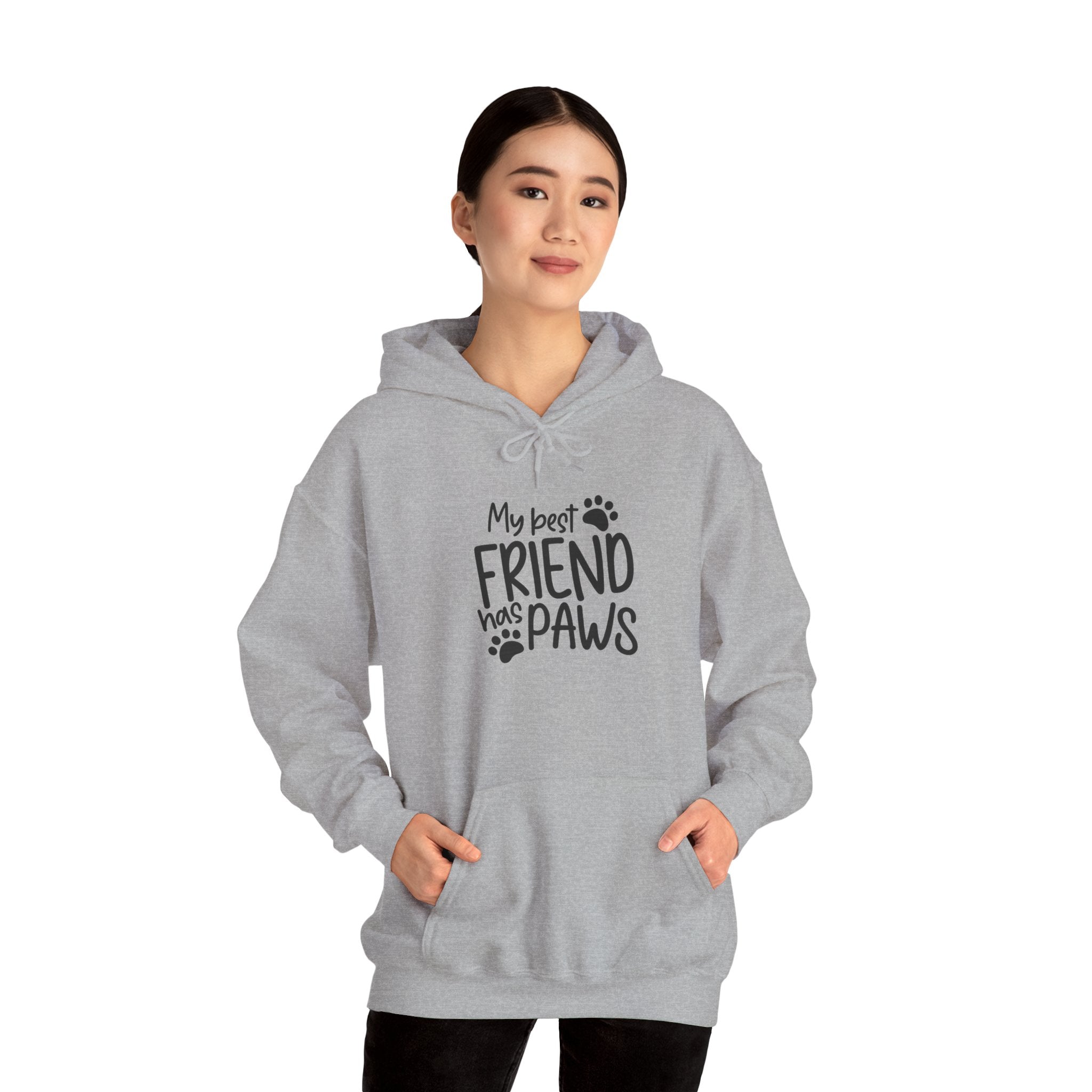 My Best Friend Has Paws Hoodie — Cute Paw Print Pet Lover Sweatshirt