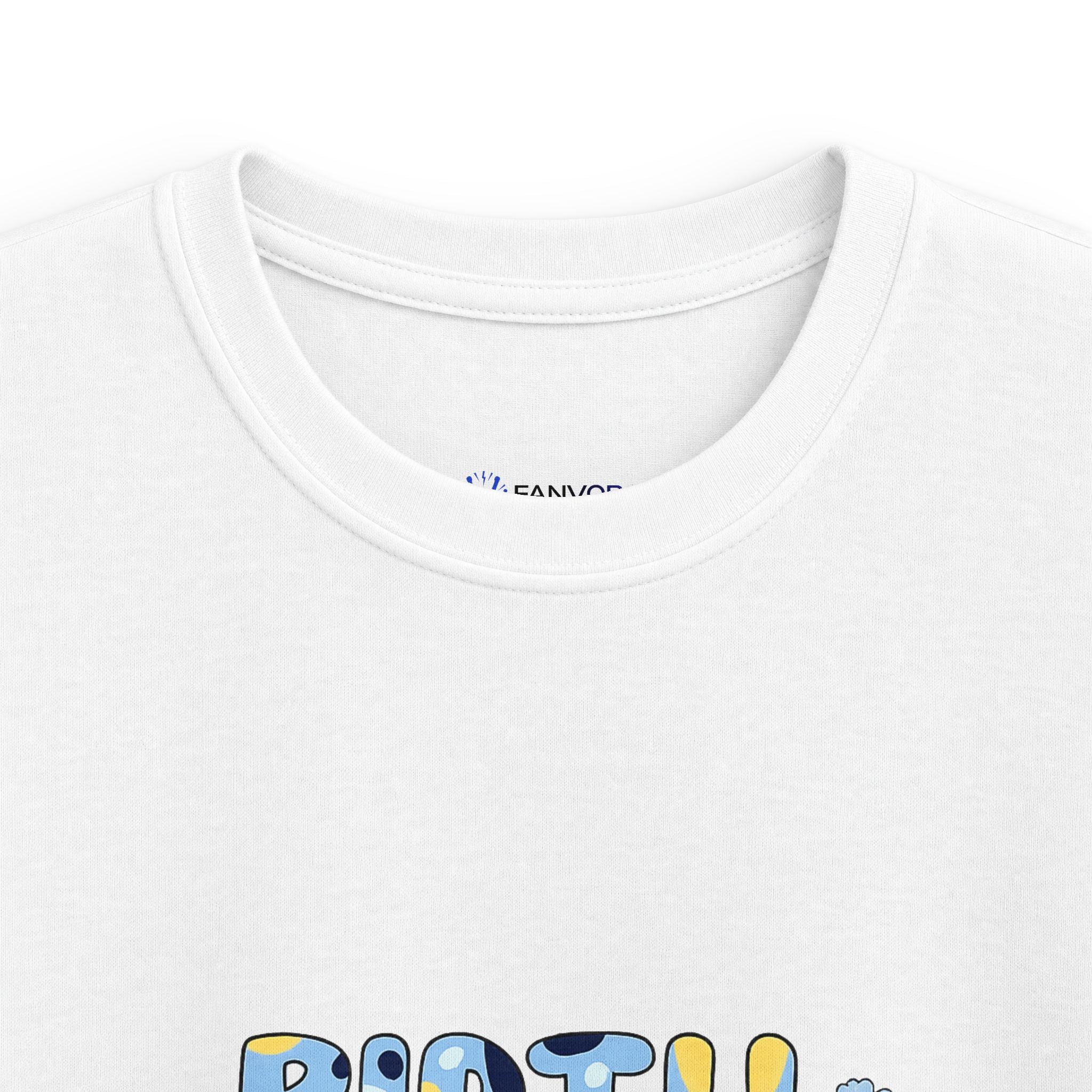 Kids Tee — Cute Blue "Birthday Boy" Bubble Letter Shirt