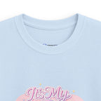 Kids 9th Birthday T‑Shirt - 'It's My 9th Birthday' Pink Heart Graphic Tee