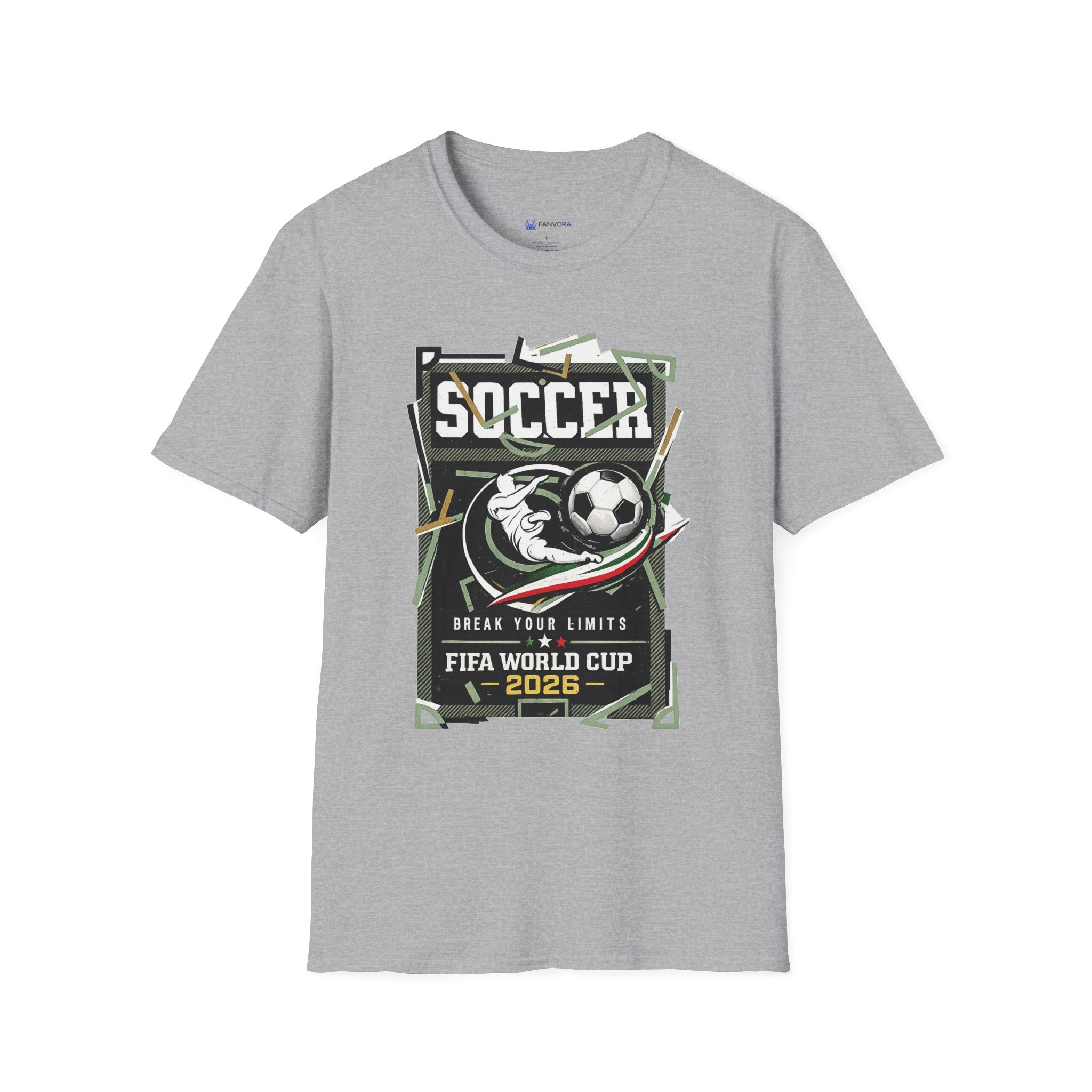 Soccer Cup 2026 Graphic T‑Shirt — Vintage Team Crest Soccer Tee
