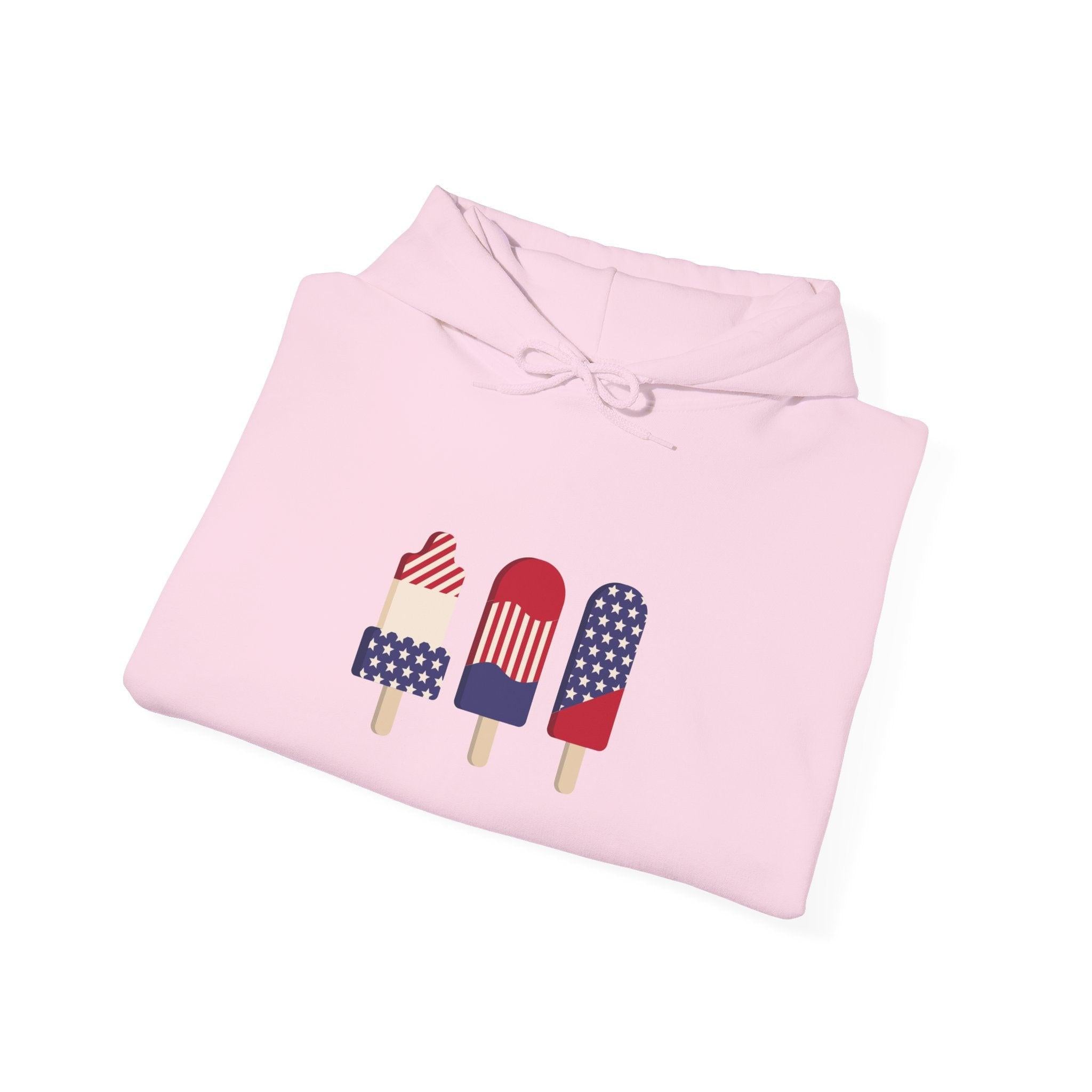 American Patriot Graphic Hoodie — Patriotic Fourth of July Sweatshirt.