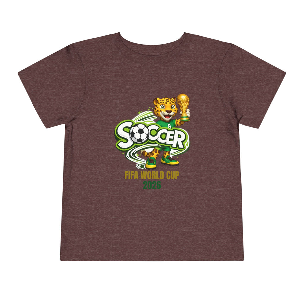 Soccer cup 2026 Toddler Soccer Tee — Cute Tiger Mascot Trophy Design