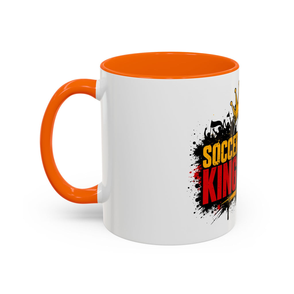 Soccer King Street 2026 Accent Coffee Mug — Crowned Soccer Ball Design (11/15oz)